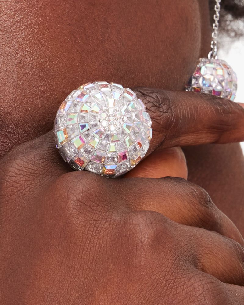 Kate Spade,Beaming Bright Disco Ball Ring,