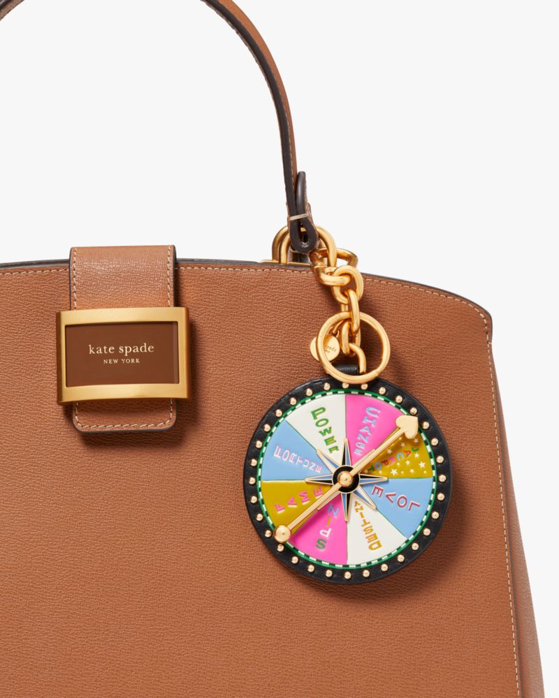 Kate Spade,Fortune Favors Embellished Key Fob,Multi