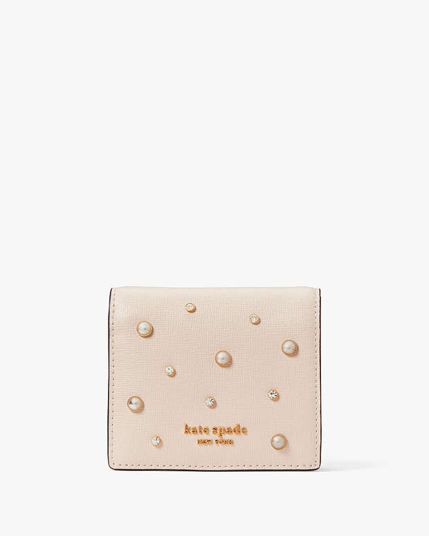 Purl Embellished Small Bifold Wallet | Kate Spade New York
