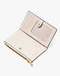 Kate Spade,Purl Embellished Small Slim Bifold Wallet,Pale Dogwood