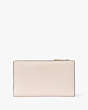 Kate Spade,Purl Embellished Small Slim Bifold Wallet,Pale Dogwood