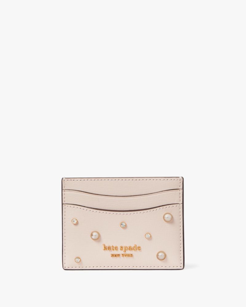 Kate Spade,Purl Embellished Card Holder,