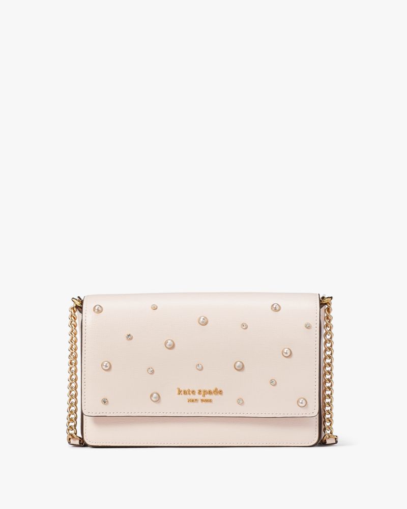 Purl Embellished Flap Chain Wallet | Kate Spade New York