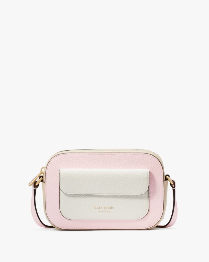 Kate Spade,Ava Colorblocked Crossbody,Shimmer Pink Multi