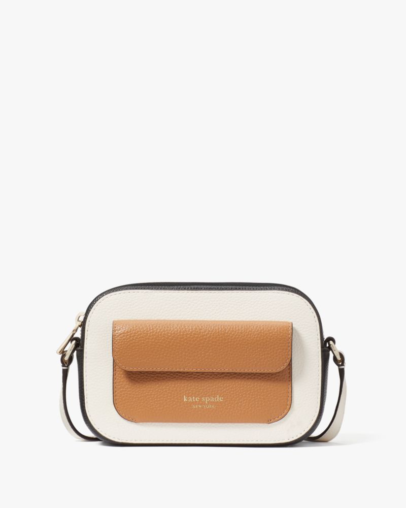 Kate Spade,Ava Colorblocked Crossbody,Parchment Multi