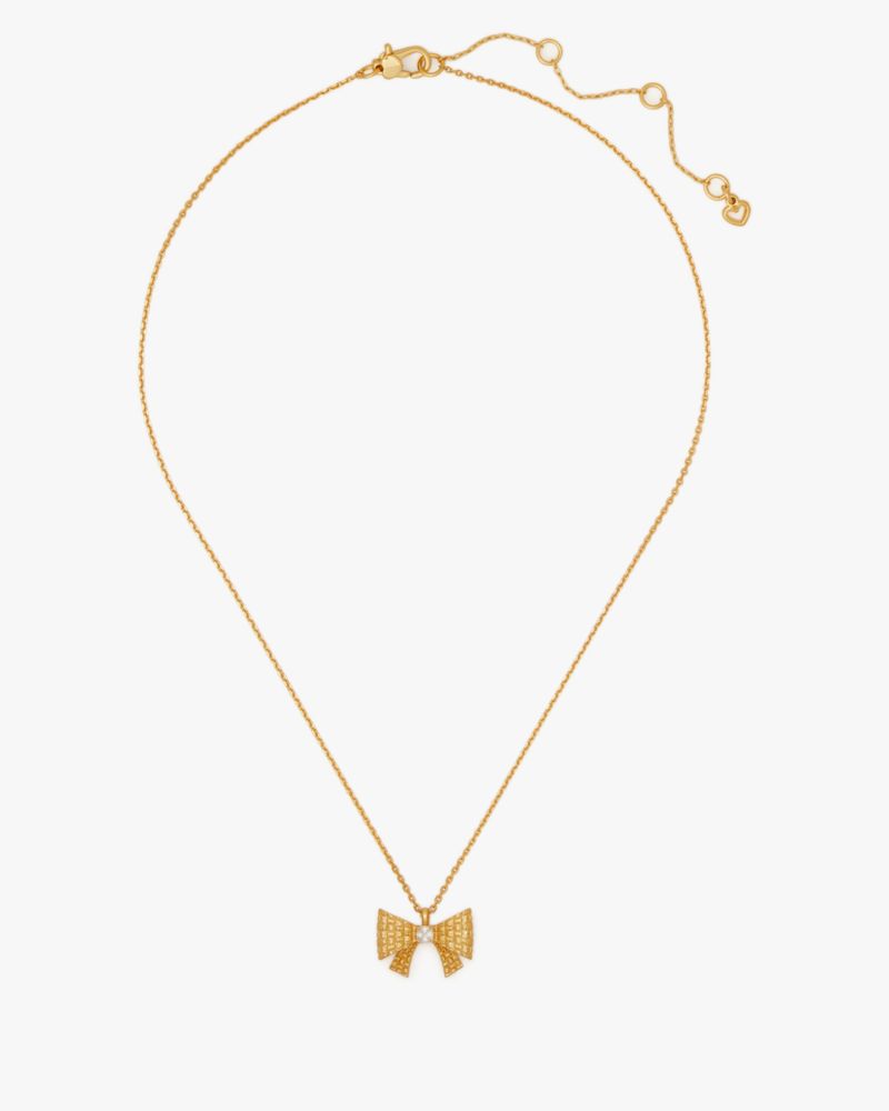 Kate spade bow hot sale tie necklace