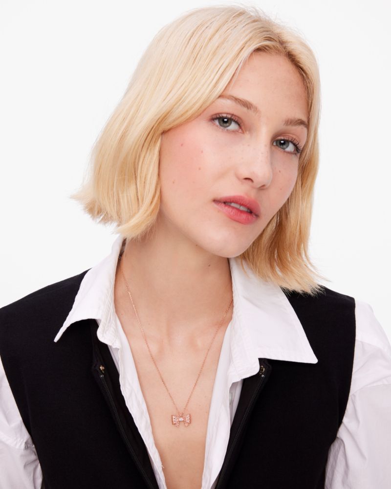 Kate Spade,ラップ イン ア ボウ ミニ ペンダント,ネックレス,