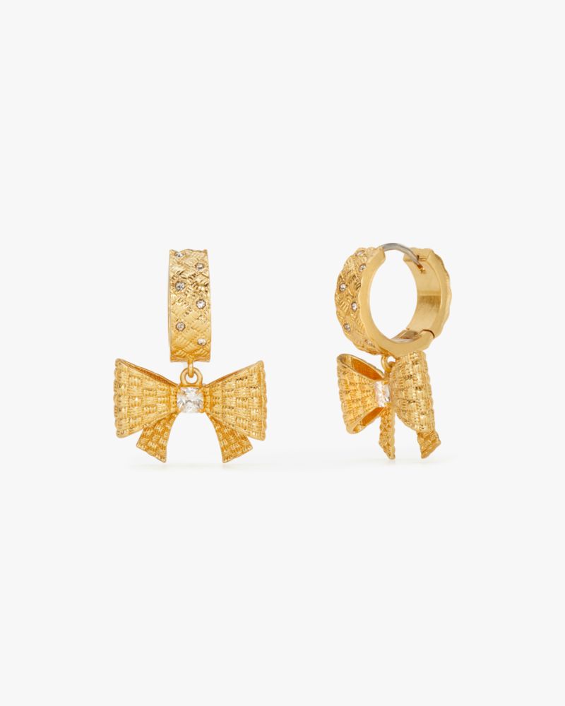 Kate Spade,ラップ イン ア ボウ ドロップ ピアス,ジュエリー,