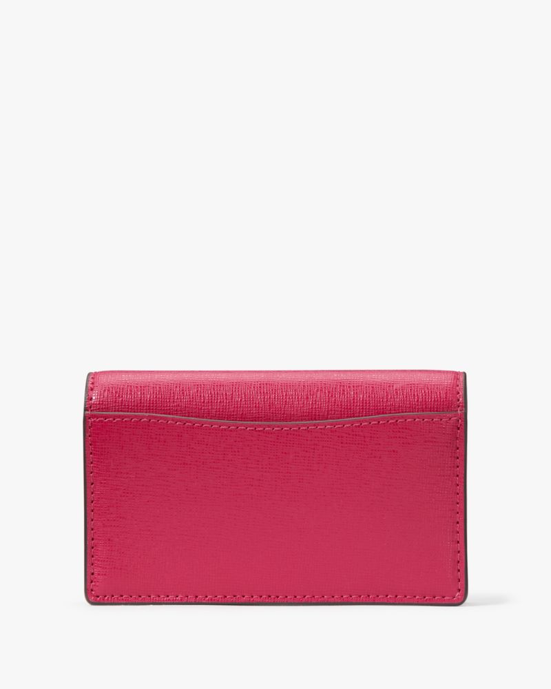 Kate Spade,Pitter Patter Small Bifold Snap Wallet,Red Multi