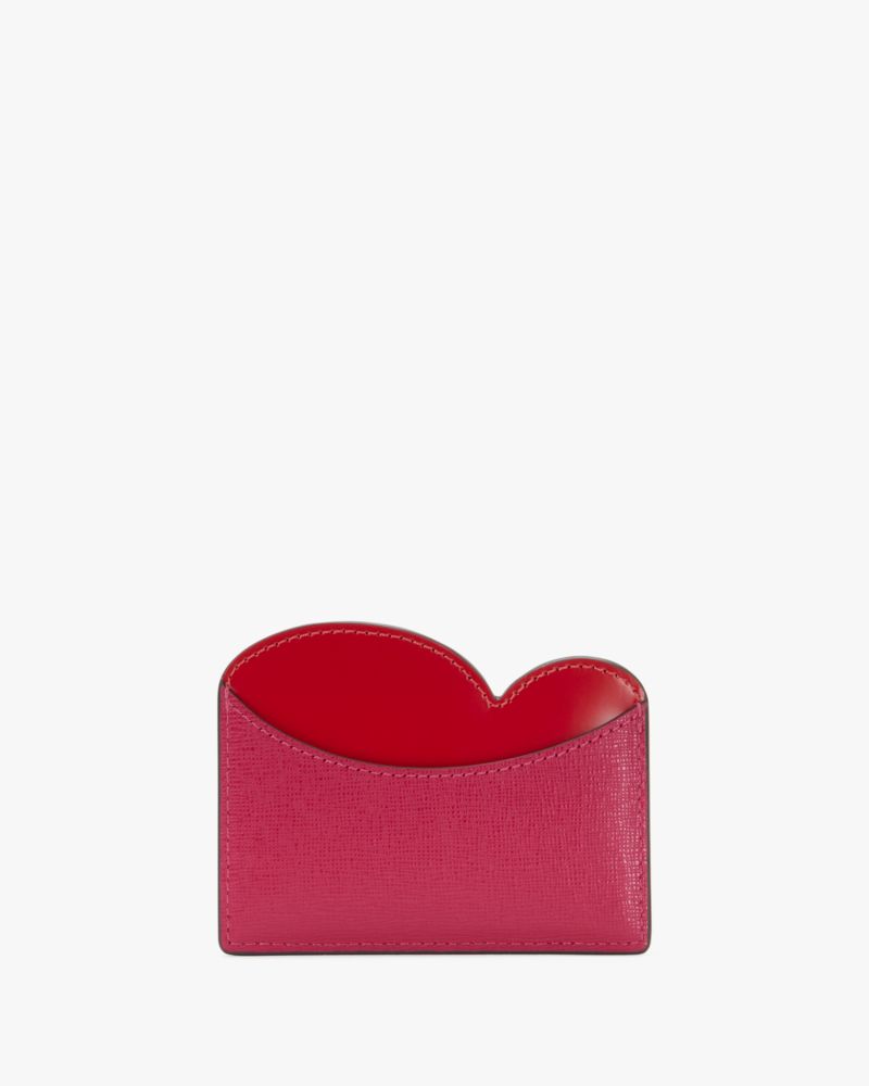 Kate Spade,Pitter Patter Card Holder,Red Multi