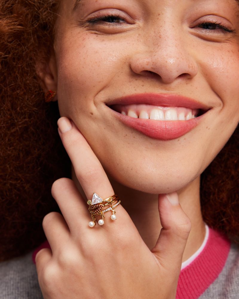 Hit The Town Charm Stacking Rings