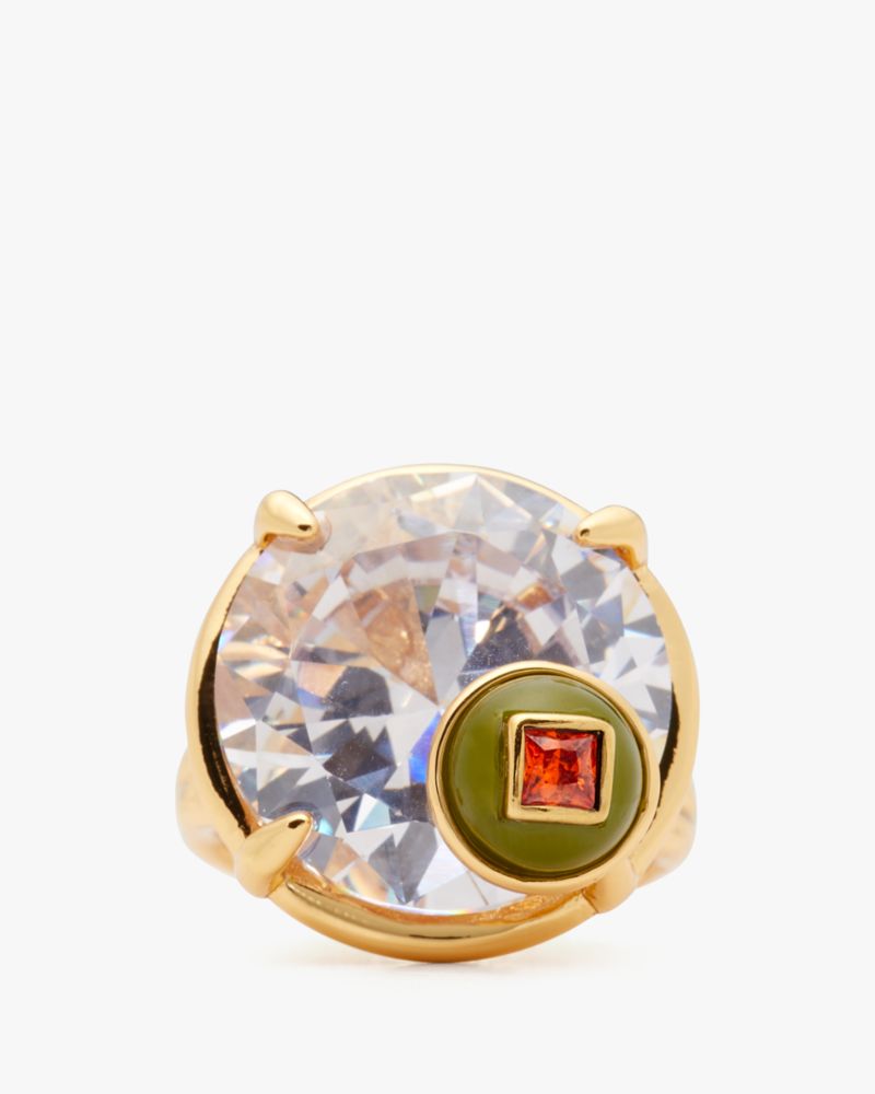 Kate Spade,Shaken Or Stirred Cocktail Ring,