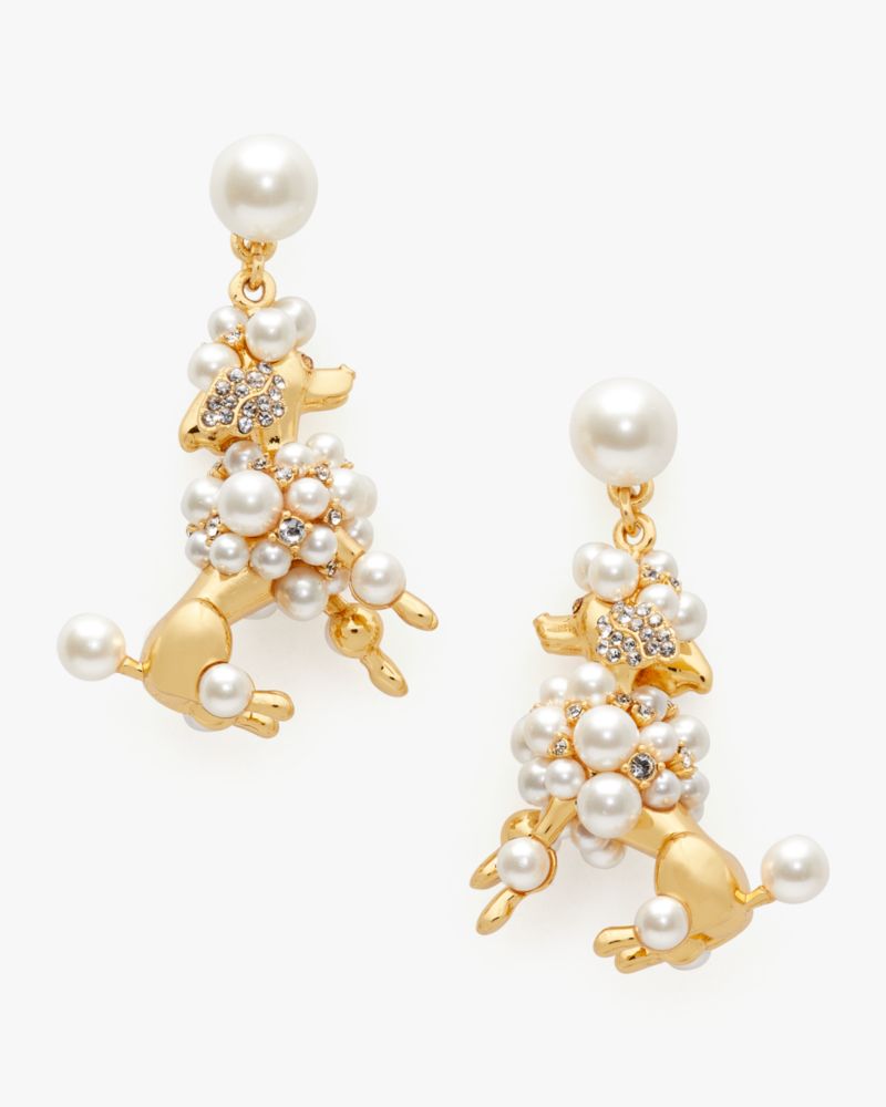 Poodles & Poms Statement Drop Earrings