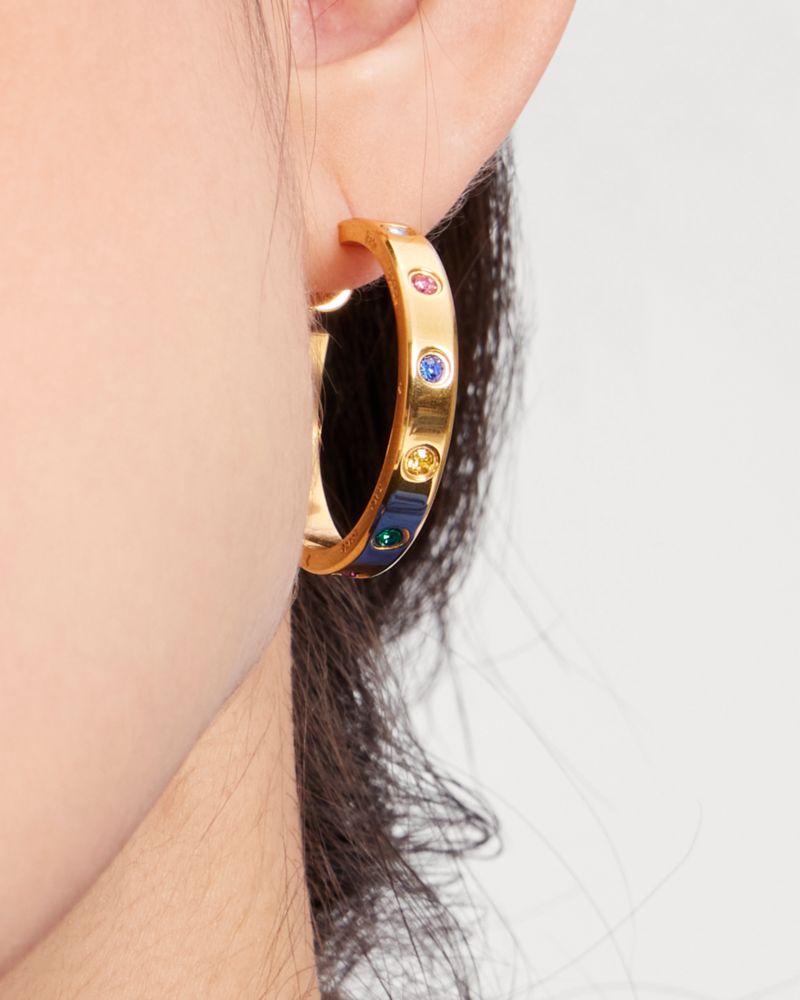 Kate Spade,Set In Stone Hoops,