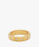 Kate Spade,Set In Stone Ring,Clear/Gold