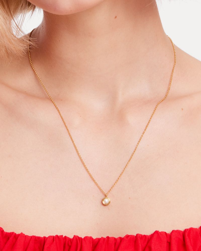 Kate spade store gold pendant necklace