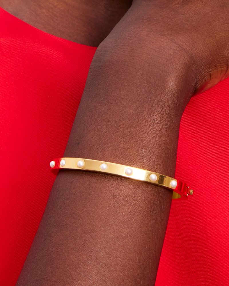 Set In Stone Hinged Bangle | Kate Spade New York