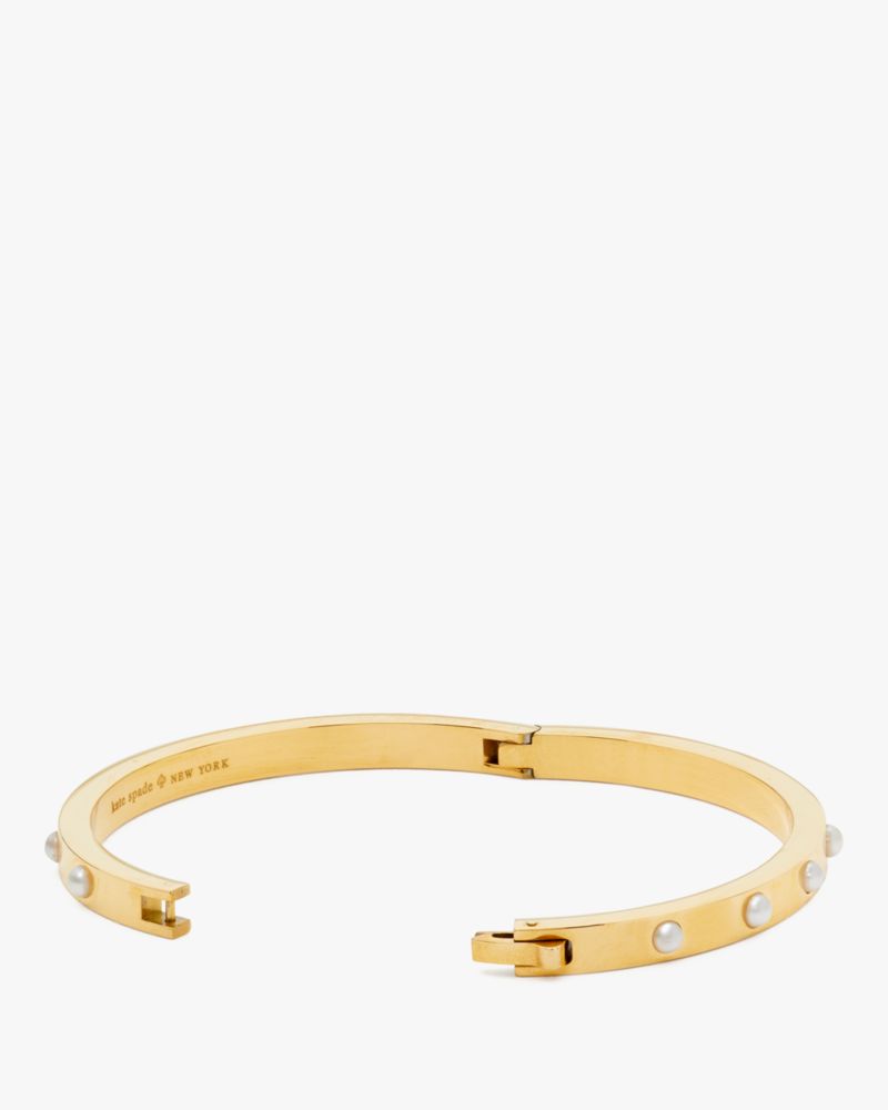 Kate Spade Set In Stone Hinged Bangle. 4