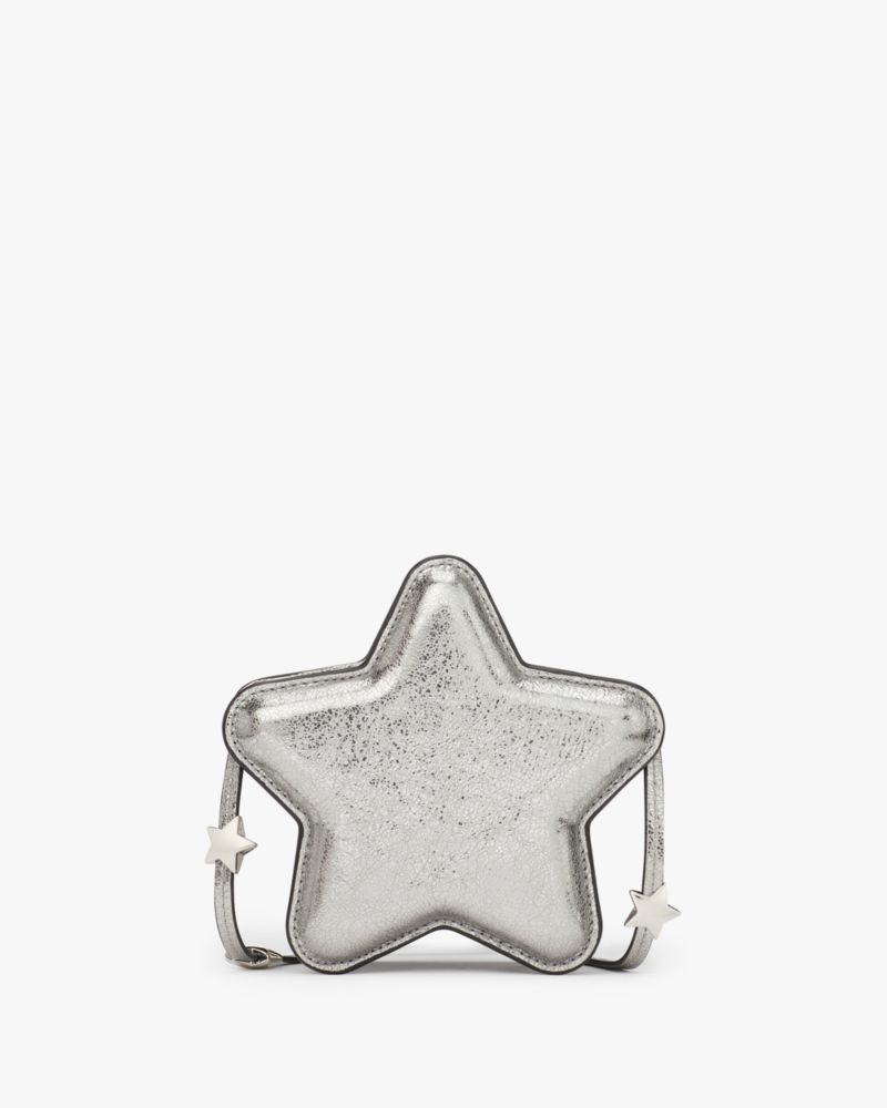 Kate Spade,Starlight Crinkle Metallic Leather Micro Crossbody,