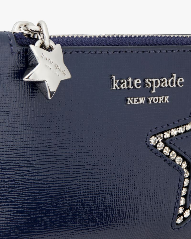 Kate Spade Starlight Patent Saffiano Leather Small Slim Bifold Wallet. 4