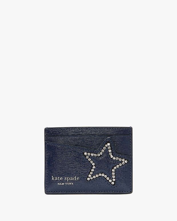 Starlight Patent Saffiano Leather Cardholder