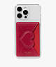 Kate Spade,Pitter Patter Sticker Pocket,Perfect Cherry Multi