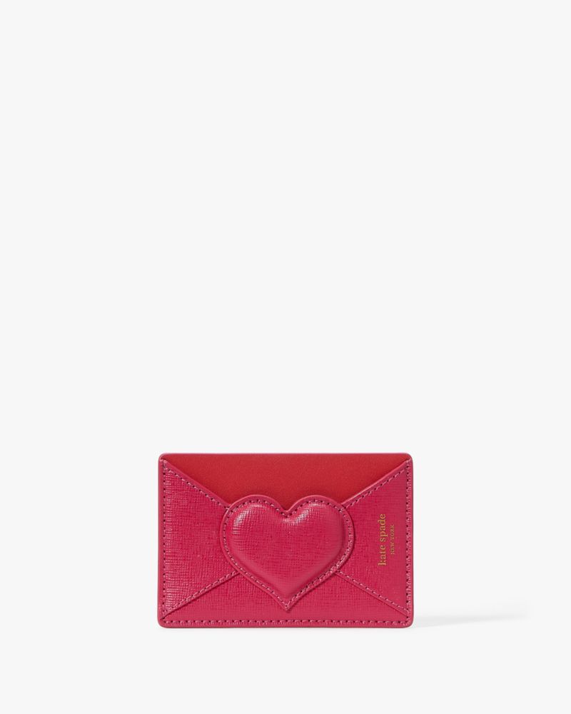 Kate Spade,Pitter Patter Sticker Pocket,Perfect Cherry Multi