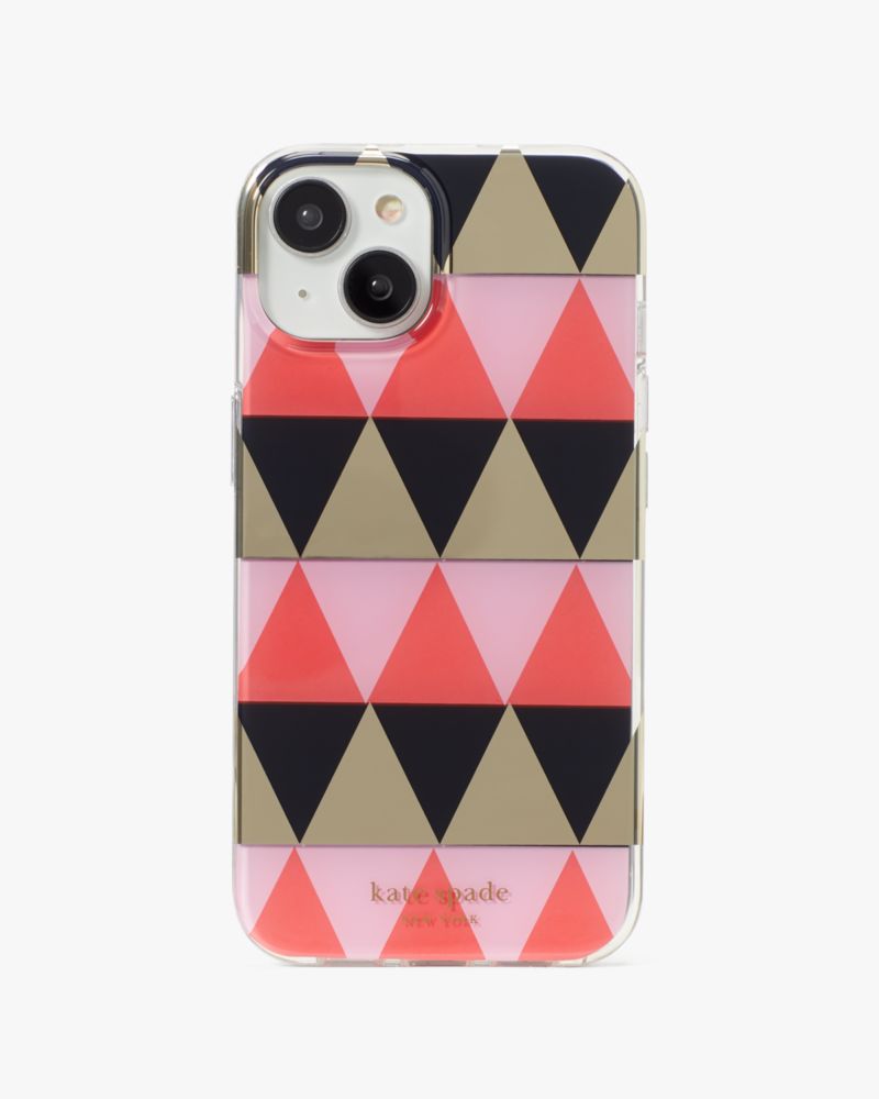 Kate Spade,Geometric Mirrored iPhone 14 Case,