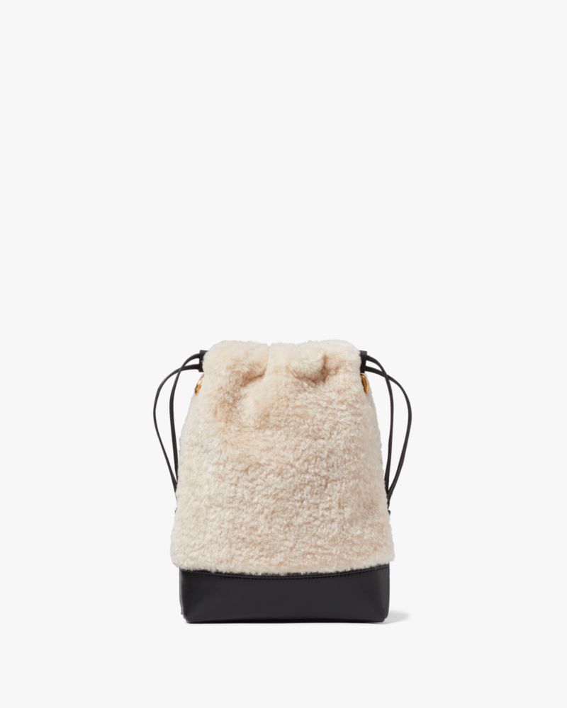 Kate Spade Eva Faux Shearling Bucket Phone Crossbody. 6