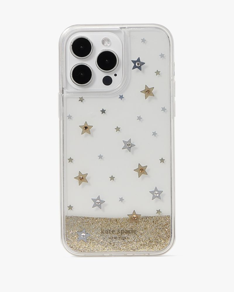 Kate Spade,Starlight Liquid Glitter iPhone 14 Pro Max Case,