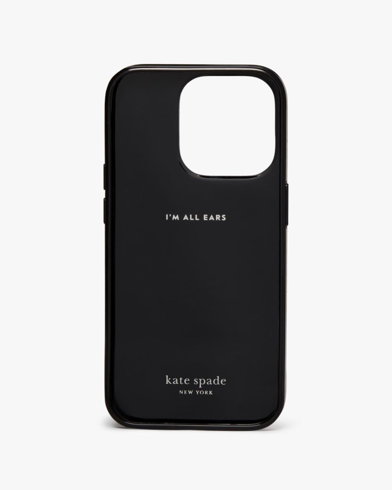 Kate Spade,エンベリッシュド アイフォン 14 PRO ケース,iPhoneケース,ブラックマルチ