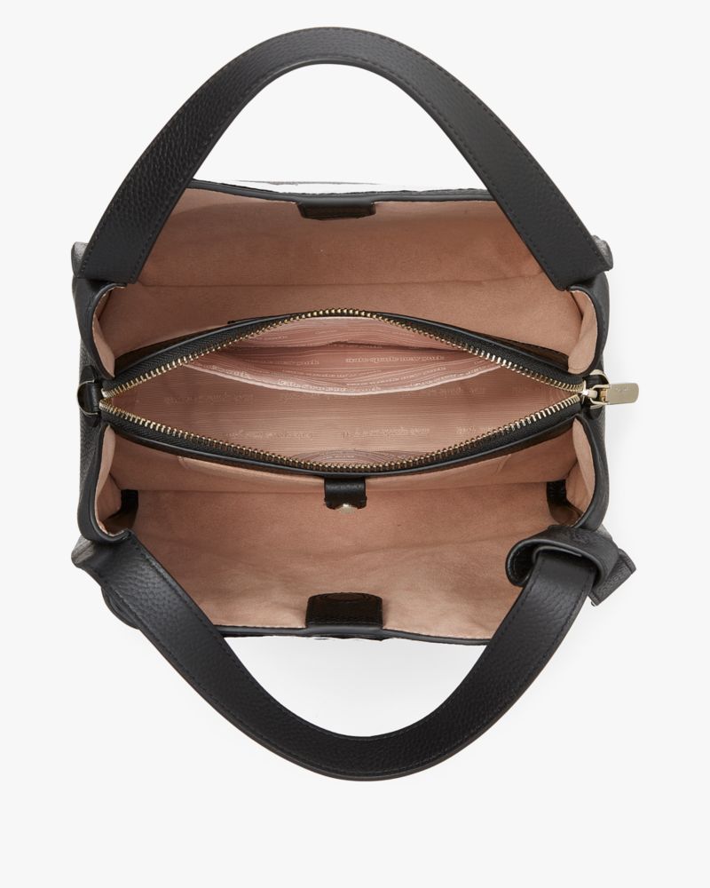 Kate Spade,Knott Plaid Stitched Medium Crossbody Tote,