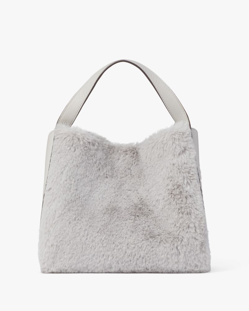 Kate Spade,ノット フォー ファー ミディアム クロスボディ トート,バッグ,プラチナグレー