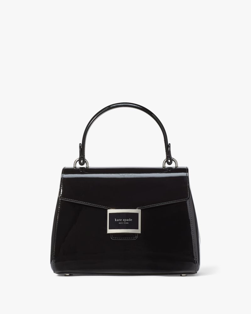 Katy Patent Leather Small Top-handle Bag