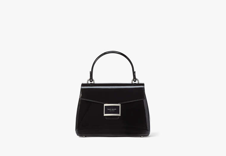 Kate Spade,Katy Patent Leather Small Top-handle Bag,Black
