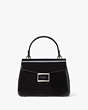 Kate Spade,Katy Patent Leather Small Top-handle Bag,Black