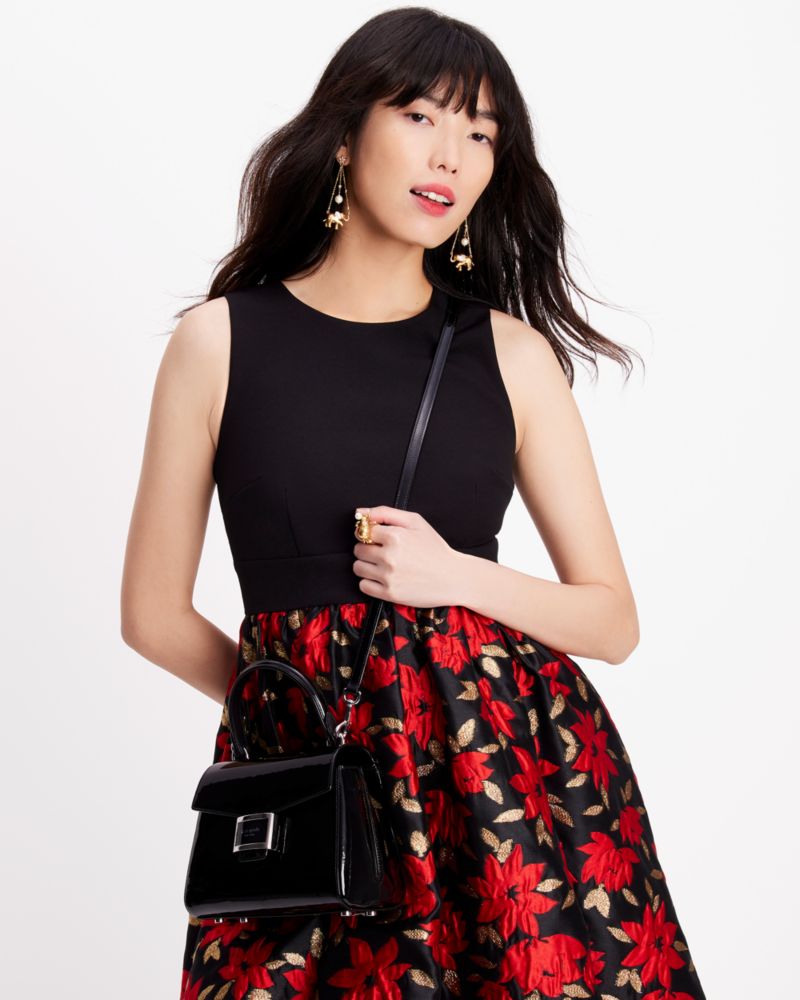 Kate Spade,Katy Patent Leather Small Top-handle Bag,
