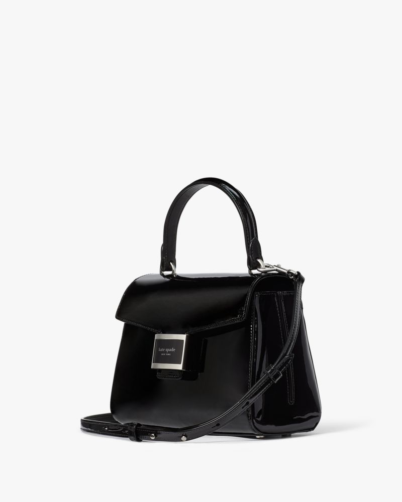 Katy Patent Leather Small Top-handle Bag