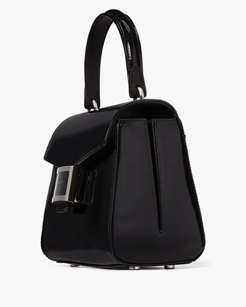 Katy Patent Leather Small Top-handle Bag