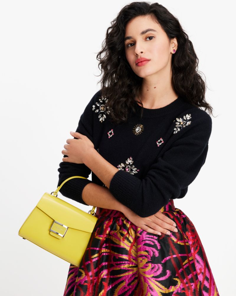 Kate Spade,ケイティ パテント レザー スモール トップ ハンドル バッグ,バッグ,シャトル―ズ