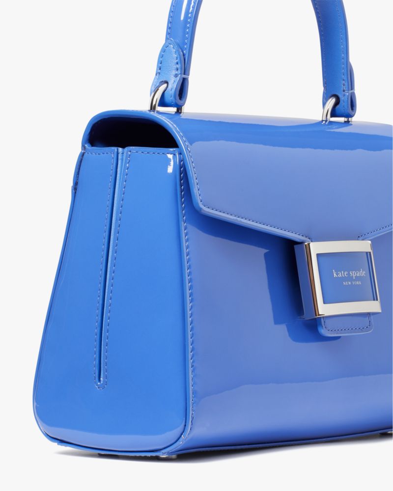 Katy Patent Leather Small Top-handle Bag