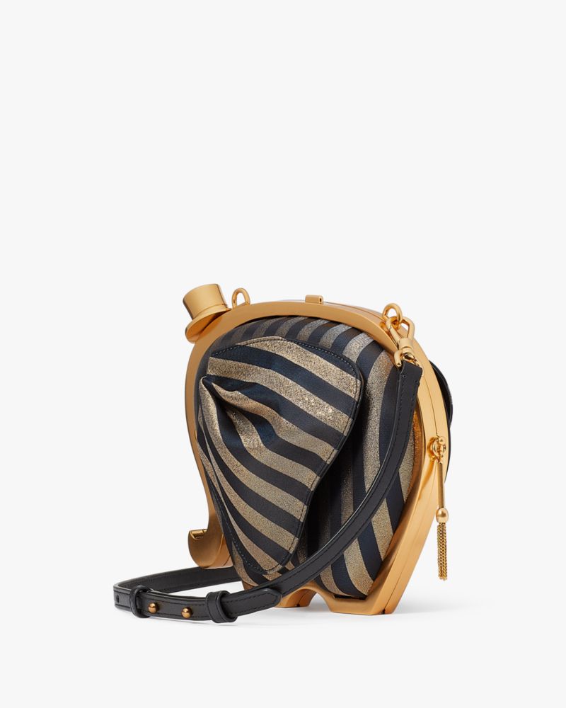 Ellie Striped 3 D Elephant Metallic Clutch | Kate Spade New York