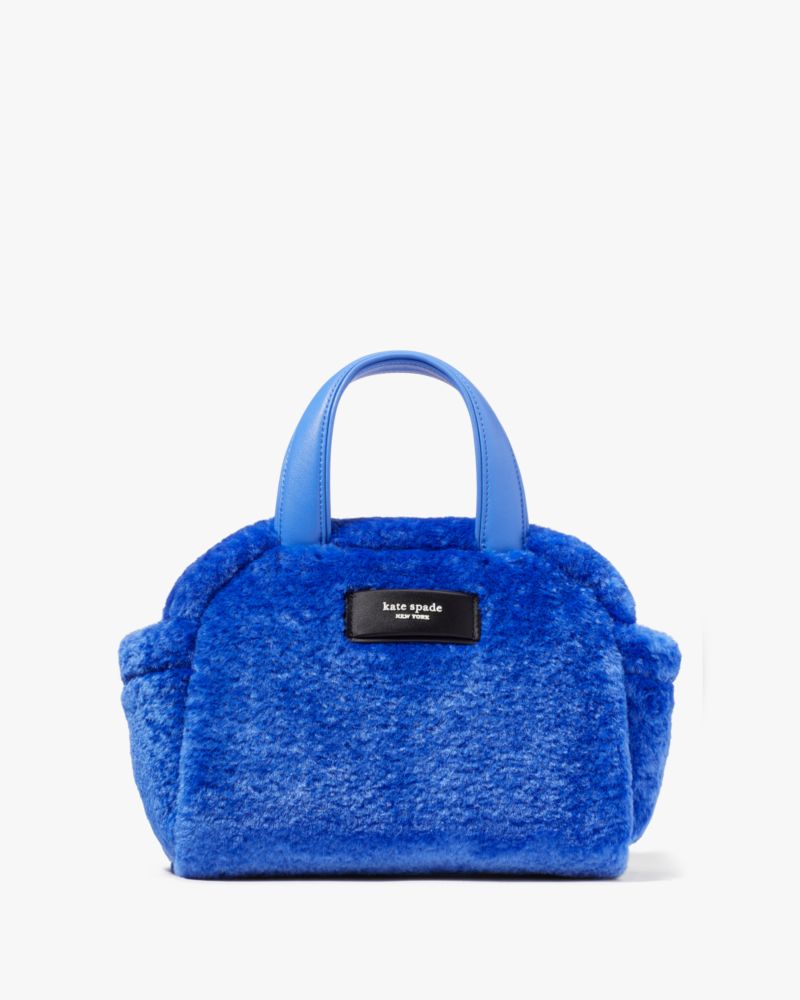 Kate Spade,Apres Chic Faux Shearling Satchel,Fluorite