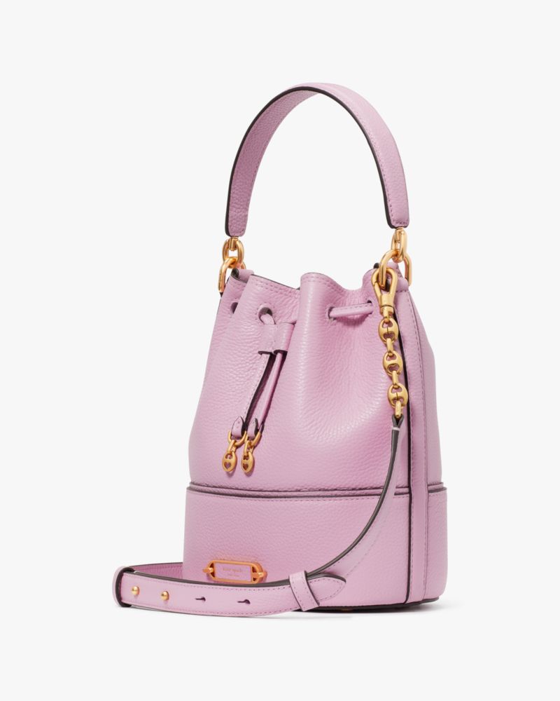 Kate Spade,Gramercy Small Bucket Bag,Berry Cream