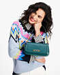 Kate Spade,Gramercy Croc-embossed Small Flap Shoulder Bag,