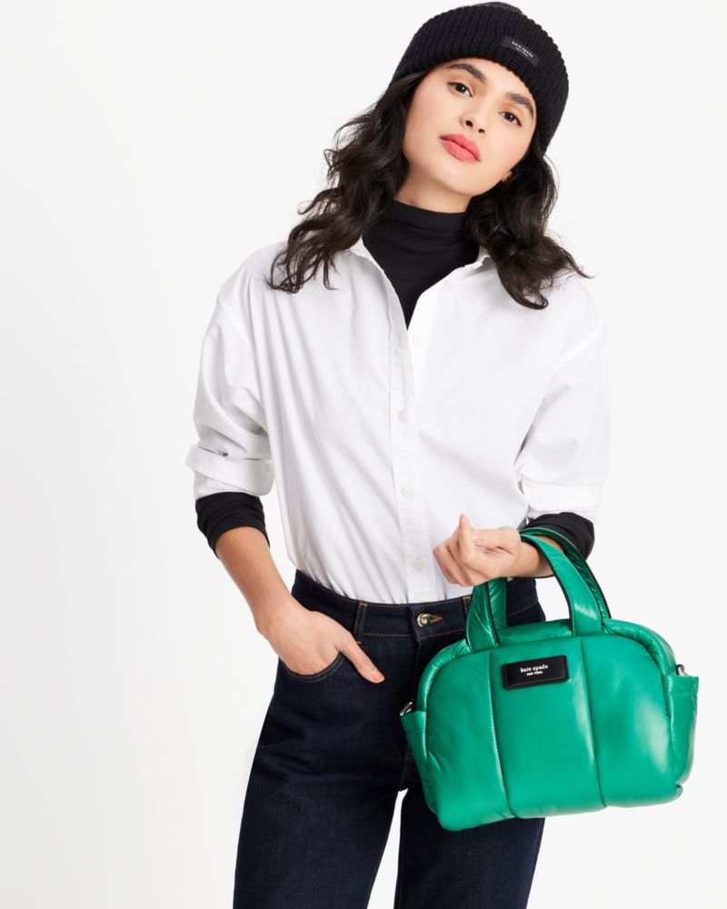 Kate Spade,パフド サッチェル,ハンドバッグ,