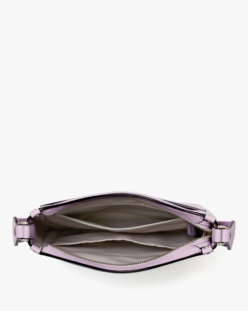 Kate Spade Medium Roulette Pebble Leather Crossbody Bag in Pink