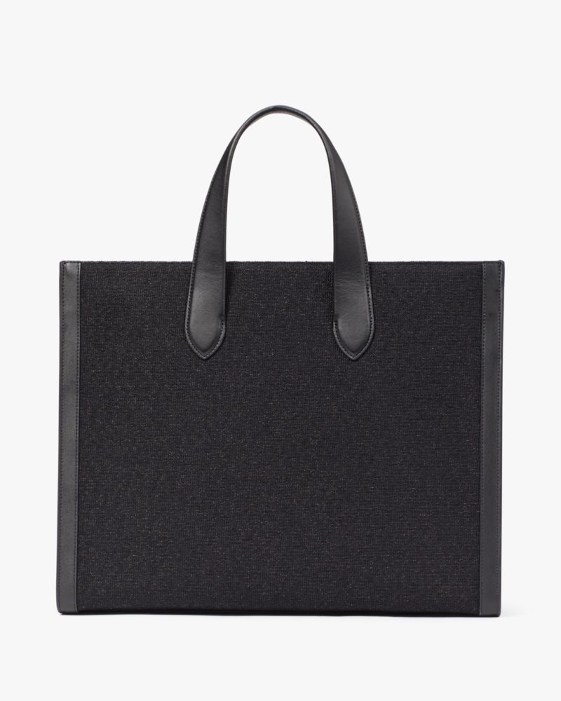 Kate Spade,マンハッタン エリー エンベリッシュド ラージ トート,バッグ,ブラックマルチ