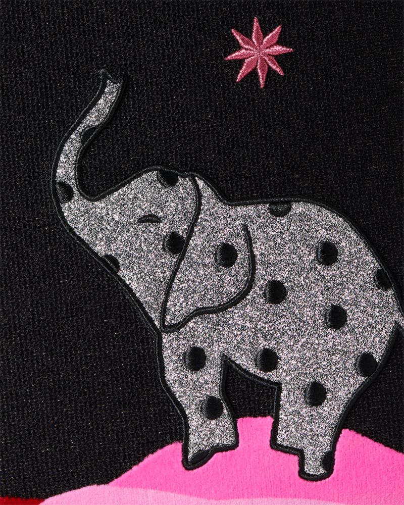 Kate Spade,マンハッタン エリー エンベリッシュド ラージ トート,バッグ,ブラックマルチ