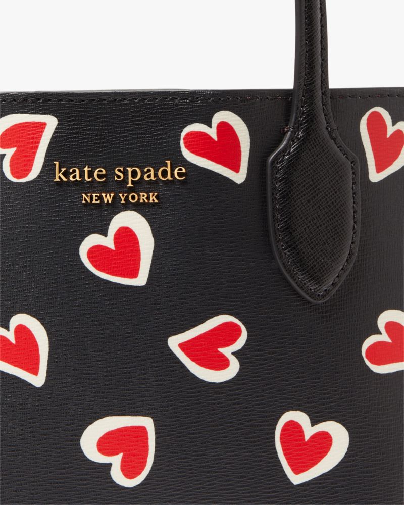 Bleecker Stencil Hearts Medium Crossbody Tote | Kate Spade New York